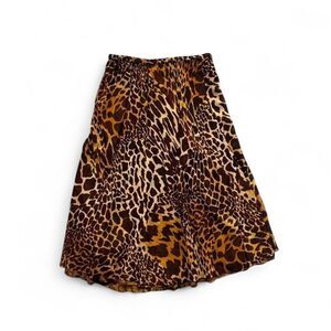 Women's Mixed Animal Print Reversible Midi Skirt